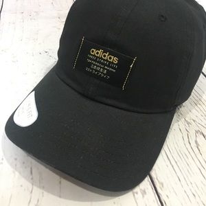 Adidas Black Three Stripe Life Hat 